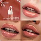 Nature Republic Honey Melting Lip Butter Balm – Moisturizing Tinted Balm with Peptides, for Sheer & Glossy, Smooth & Soft Lips, Stocking Stuffers (LYCHEE JELLY)