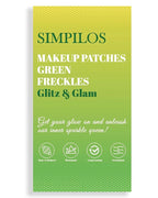 Green Face Glitter - Waterproof and Long-Lasting Body Glitter Speckles, Sparkle Makeup Patches for Festivals and Parties (Green - 8 Sheets)