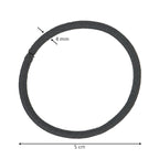 Expressions 216-Piece Hair Ties, 4mm Gray Shades Elastic Bands, Durable, Clasp-Free, Comfort-Fit for All Hair Types, Women and Men