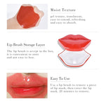 20Pcs Lip Mask, Red Cherry Lip Moisturizing Plumping Masks Overnight, Lip Gel Treatment Lip Masks for Dry Lips Smooth& Plump Chapped Lip Collagen Overnight Lip Care Pads Patches(Red)