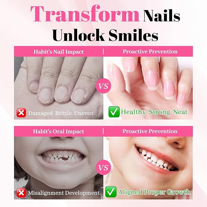 2 Packs Nail Biting Treatment for Kids Stop Biting Pens Prevention Thumb Sucking Deterrent Nail Polish Fast Dry Long Lasting Non Toxic Natural Nail Care Pen for Children Teens Adults Biters(10ML)