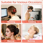 French Flat Hair Clips for Women 6pcs Hair Claw Clips for Thick or Thin Hair Matte Claw Clips for Girls Barrettes Non-Slip Strong Hold Hair Accessories for Women (Orange)