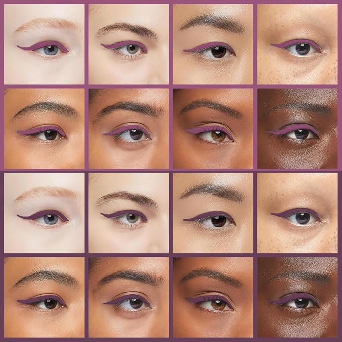 Kaely 2Pcs Light Dark Purple Angled Gel Eyeliner Pencil, Violet Lavender Plum Eyeliner for Green Eyes, Face Paint Eye Black Stick Waterproof Smudge Proof, Gothic Halloween Makeup, Cruelty-Free