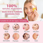 2 pack turmeric cleansing pads,