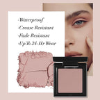 UCANBE Dusty Rose Pink Single Eyeshadow Palette, Neutral Mauve-Pink Matte Mini Eye Shadow Powder, Highly Pigmented Professional Long-Lasting Waterproof Makeup Pallet