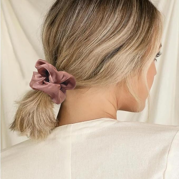 Hair Scrunchies for Women - Hair Ties No Damage Both for Thick Hair or Thin Hair Curl Hair No Crease Scrunchies Ponytail Holder No Hurt Your Hair