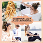 30 Pcs 2.4 Inch Large Hair Ties, Extra Big Seamless Cotton Elastic Bands for Thick Thin Curly, Soft Stretchy Ponytail Holders for Women Girls Men (Dark Brown)