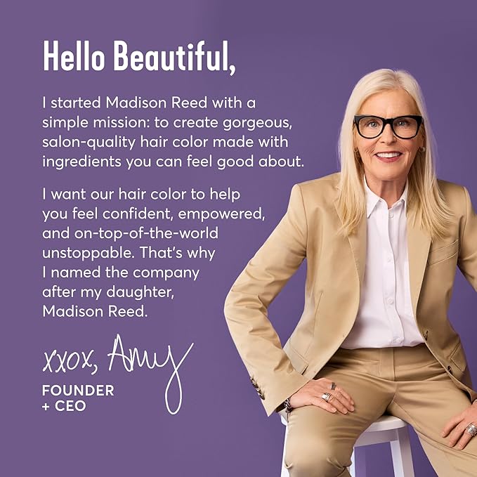 Madison Reed Radiant Hair Color Kit - 10NGV Light Golden Blonde (Amalfi Blonde), Dimensional Gray Hair Blending Permanent Hair Dye, PPD-Free & Ammonia-Free, 2 Pack