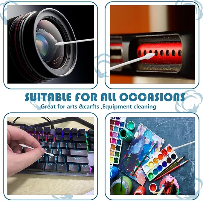 2400pcs Precision Tip Cotton Swabs/Double Pointed Cotton Buds for Makeup