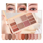 Eyeshadow Palette, Soft Matte & Romantic Shimmer, Low Saturation for Natural Look, Smooth Texture, High Pigment, No Fallout, Soft, Silky, Half-Wet Powder, Radiant, Clear, and Seamless Finish-5#
