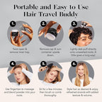 Kitsch Dry Shampoo Powder for Women & Men Dry Shampoo for Dark Hair w/Rice Protein - Unscented, Volumizing, No White Cast, Non Toxic, Non Aerosol, Organic | Ideal Gifts for Women, Travel Size - 8g