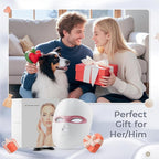 Red Light Therapy for Face LED Face Mask Light Therapy Cordless USB Rechargeable,Red Mask for Home Working Travel Yoga Sleep