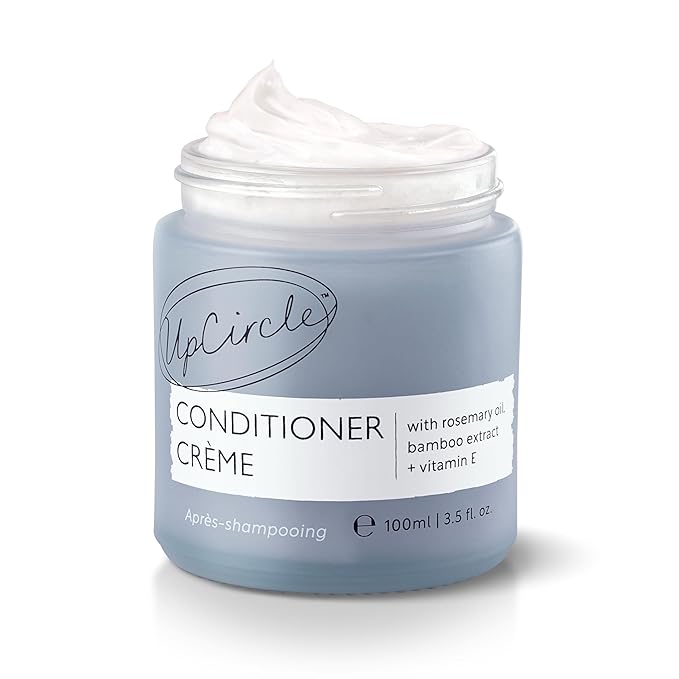 UpCircle Conditioner Crème with Rosemary Oil + Vitamin E – Gentle Formulation To Repair + Protect – Bamboo Extract + Orange Peel – Natural, Vegan + Cruelty-Free