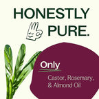 Plant Therapy Rosemary & Castor Oil - 4 oz Hair Treatment for Growth, Shine, Softness, Healthy Scalp & Hair Mask