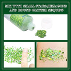 MEICOLY Lime Green Face Body Glitter,Christmas Face Glitter Stocking Stuffers,Light Green Body Glitter,St Patricks Day Accessories,Chunky Glitter Face Paint for Party Festival Halloween