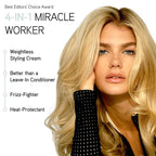 ILES FORMULA Weightless Styling Cream & Finishing Serum with Heat Protection, Non-Greasy Hair Repair Treatment for Damaged Hair, Anti-Frizz Blow Dry Product with Silk Extract & Macroloba Seed (200mL)