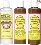 Maui Babe Tanning Pack (2 Browning Lotions 8 oz, 1 After Browning Lotion 8 oz), (Pack of 3)
