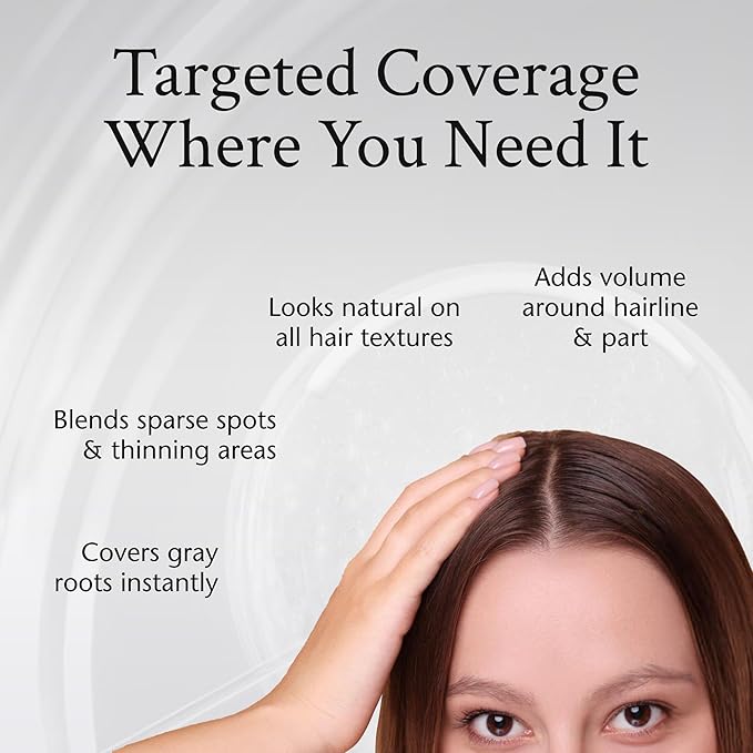 Boyd’s Brush It Away | Grey Hair Root Touch Up for Women & Men | Temporary Hair Color Mascara | Quick-Dry Water-Resistant Concealing Formula | Black