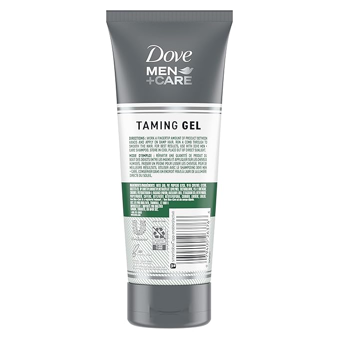 DOVE MEN + CARE Styling Gel 3 count Hair Taming Gel for a Strong Hold Hair Styling Product for Thicker and Healthier Looking Hair 7 oz
