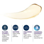 CeraVe Skin Renewing Vitamin C Eye Cream, Vitamin C, Hyaluronic Acid, Ceramides & Caffeine, Under Eye Cream For Dark Circles and Puffiness, Fragrance Free & Ophthalmologist Tested, 0.5 Fl. Oz