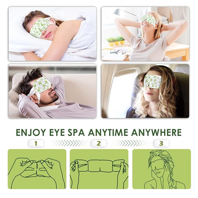 18 Pack Self Heating Eye Mask,6A Silk Cotton Material Steam Eye Mask, Self Heated Warm Compress For Fast Relief Of Dry Eyes, No Microwave Needed, Eye Treatment Products For Dry Eye Relief