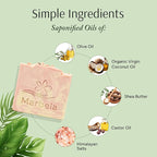 Marbela Cosmetics Himalayan Salt Springs Handmade Soap Bar - Made in USA, Vegan Friendly, Palm Oil Free, Natural Bar Soap - Face & Body Soap for Daily Skin Care, Moisturizing & Nourishing - 3.5 oz