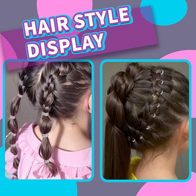 Teenitor Hair Elastics,Rubber Bands for Hair, Elastics for Hair,Elastic Hair Bands,300pcs,Gray