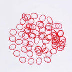 3200 Pcs Elastic Rubber Bands Small Hair Ties Hair Rubber Mini Hair Bands Hair Elastics Tiny Soft Holder Ponytails for Girls (Pearlescent Red)