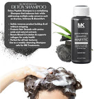 MK PROFESSIONAL Detox Deep Clean Clarifying Shampoo, Sulphate Free + Charcoal and Amino Acid Complex, Removed Product Buildup, Dirt & Oils, Nourishes & Soothes Scalp - 10.1 Fl Oz / 300 ml