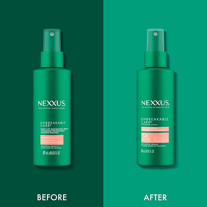 Nexxus Root Lift Thickening Spray Unbreakable Care with ProteinFusion Blend of Biotin, Keratin & Collagen Amino Acids, 6 oz