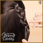 Teenitor Elastic Hair Bands, Small Hair Ties, 2000pcs, Light Brown