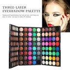 120 Colors Long Lasting Waterproof Highly Pigments Shiny Shimmers Glitter Eyeshadow Palette All in One Makeup Kits for Women Girls Holiday Make-up Gift Sets Xmas Essential Makeup Palette