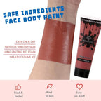 Bowitzki Face and Body Paint 2oz Cream Makeup 60ml Water Based Face Painting Special Effects For Adults Halloween Christmas Party Stage Cosplay (Brown)