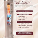 StyleVibe 6-in-1 Air Styler, Hair Dryer & Blow Dryer Brush with Travel Case - Auto Wrap Curls (L/R), Fast Drying, Thermal Round Brush for Smooth Blowouts & Frizz-Free Volume, No Heat Damage