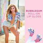 Honestly Margo Roller Girl Roll-On Lip Gloss (Bubblegum Destiny, Pack of 2) – Lip Gloss for Women with Hydrating Vitamin E & Moisturizing Shine, Lightweight Your Lip Stain, Non Stick Gloss