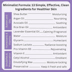 RaGaNaturals Lavender Shea Butter Hand and Body Lotion, 8 Fl Oz - Moisturizing, Plant-Based, Vegan, with Argan, Avocado Oil & Vitamin E