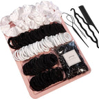 YANRONG 755PCS Hair Accessories for Woman Set Seamless Ponytail Holders Variety Hair Scrunchies Hair Bands Scrunchy Hair Ties 759 Piece Set
