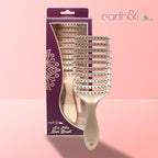 Earth & I Rosegold Hair Brushes for Women, Pink Hairbrush, Rose Gold Women Hair Brush, Kids Hairbrush, Brushes and Combs, Detangling and Styling (Vented)