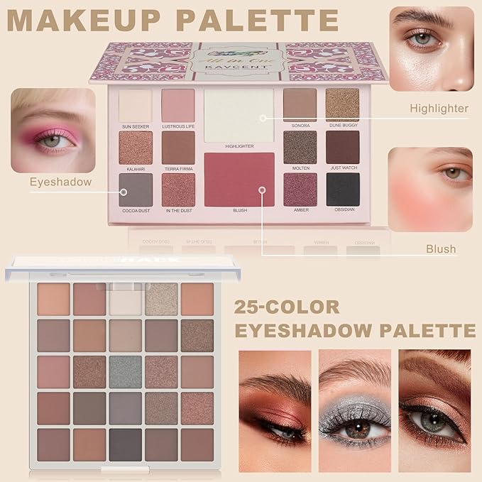 Makeup Set for Teens Makeup Kit for Women Full Kit Eyeshadow Palette Makeup Gift Set for Women Teen Girls Teenagers Makeup Kit for Teens 13-15