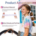 Bessrung 50 PCS Seamless Hair Ties, No Damage Elastics Hair Ties for Women Girls, Soft Stretchy Ponytail Holders for Thin Thick Hair, Snag-Free Hair Bands Stocking Stuffers Christmas Gift(Love)