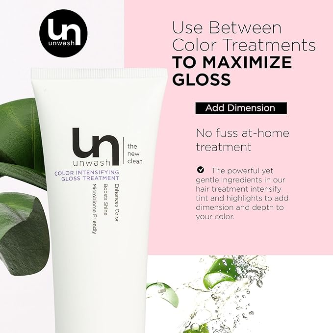 Unwash Color Intensifying Gloss Treatment - Color-Protecting, Salon-Quality Hair Treatment, Enhances Shine & Increases Vibrancy, Cruelty Free, Sulfate & Paraben Free, 5.1 oz