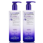 GIOVANNI 2chic Ultra-Repairing Shampoo & Conditioner Set - For Damaged, Over-Processed Hair, Helps Restore Hair's Natural Elasticity, Blackberry & Coconut Oil, Shea Butter, Color Safe - 24 oz. Each