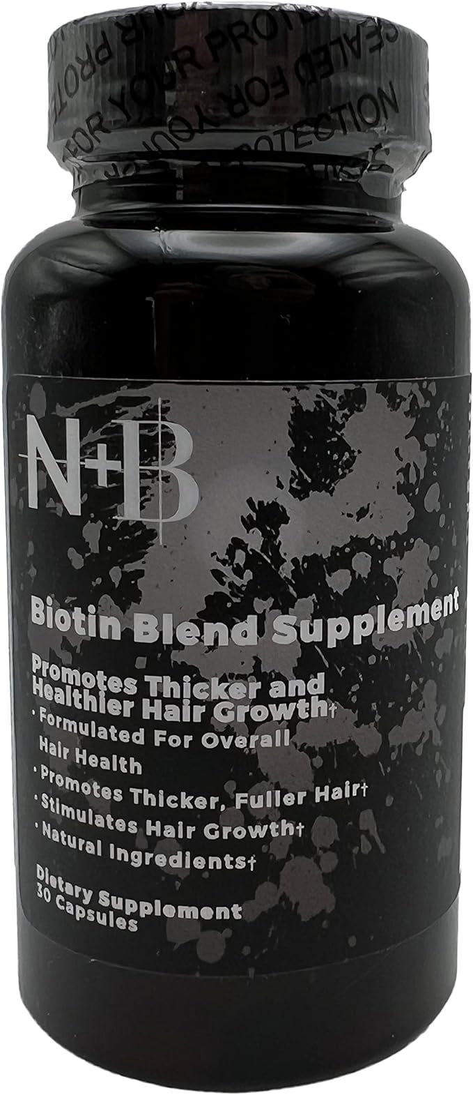 Nicole + Brizee N+B Hair Growth Vitamins - with Biotin, Vitamin C, Zinc, and Vitamin B12 - Natural-Based Hair Care Formula - Made in The USA - (30 Day Supply)(1-Pack)