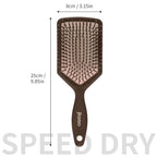Paddle Hair Brush for Women-Detangling Cushion Brush with Soft Ball-Tip Bristles,Anti-Static Wide Brush for Wet Dry Hair,Smooth Comfortable Scalp Care