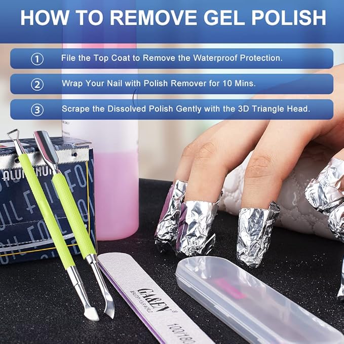 2PCS Metal Neon Green Cuticle Pusher and Cutter Remover Salon Quality Stainless Steel Gel Nail Polish Peeler Scraper Durable Manicure and Pedicure Cleaner Tool For Fingernail and Toenail