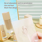 200 Sheets Nail Art Cosmetic Palette Paper Disposable Nail Art Palette Paper Mix Colors for Daily Use