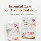 Epielle Hydrating Foot Mask 6 Pairs, Relieve and Soften with Shea Butter & Jojoba Oil, Deep Moisturizing Socks for Dry, Cracked Feet, Self Care Gifts for Women, Spa Kit, Stocking Stuffers