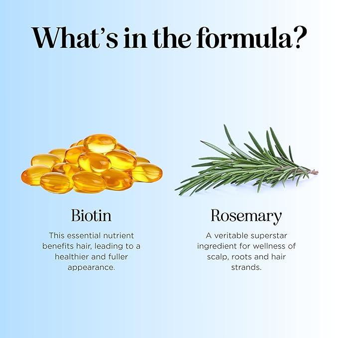Rosemary and Biotin Shampoo for Thinning Hair - Vegan Volumizing Shampoo for Fine Hair with B Vitamins Argan Oil & Tea Tree Essential Oil - Paraben Silicone and Sulfate Free Vegan Formula (8 Fl Oz)
