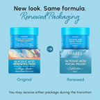 MAREE Glycolic Acid Polishes 2 PACK - Toner Polishes for Face Cleansing - Tea Tree Oil, Salicylic Acid & Vitamins E, B3, B5 - Facial Peel & Radiance Deep Cleaning Effect