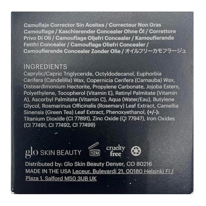 Glo Skin Beauty Oil-Free Camouflage Concealer - Correct and Conceal Imperfections, Blemishes & Dark Spots, Nourishing Makeup for a More Even Complexion (Tawny)